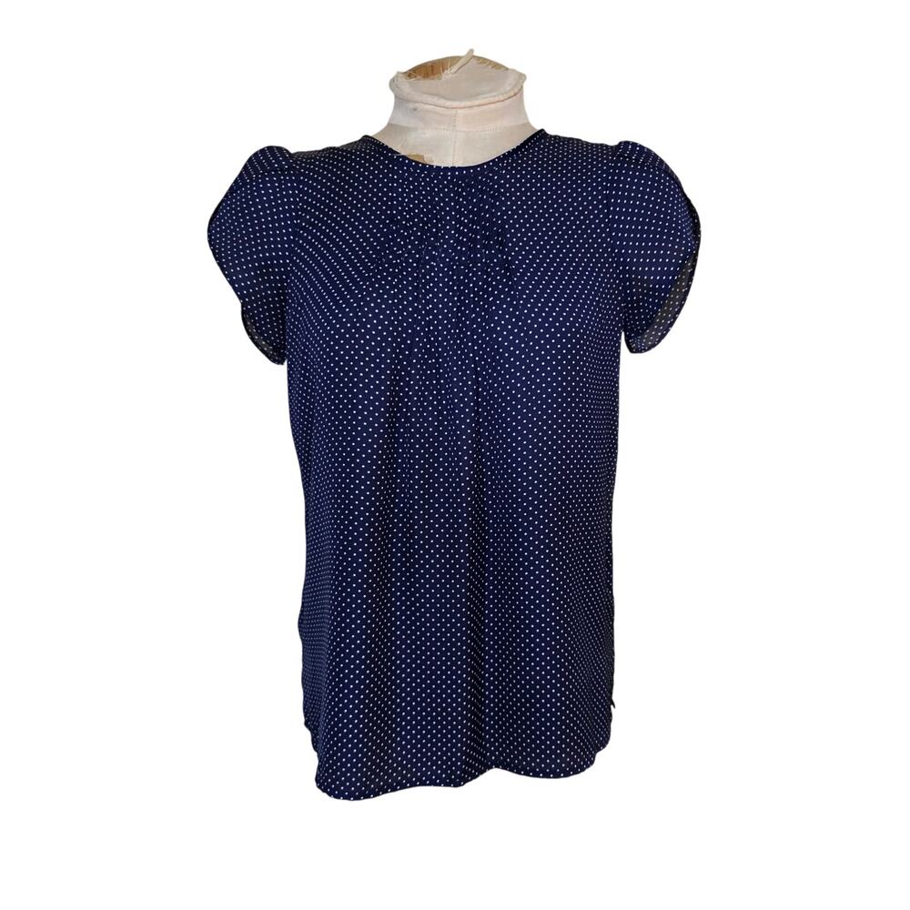Fun 2 Fun Womens Polka Dot Top‎ Size XS